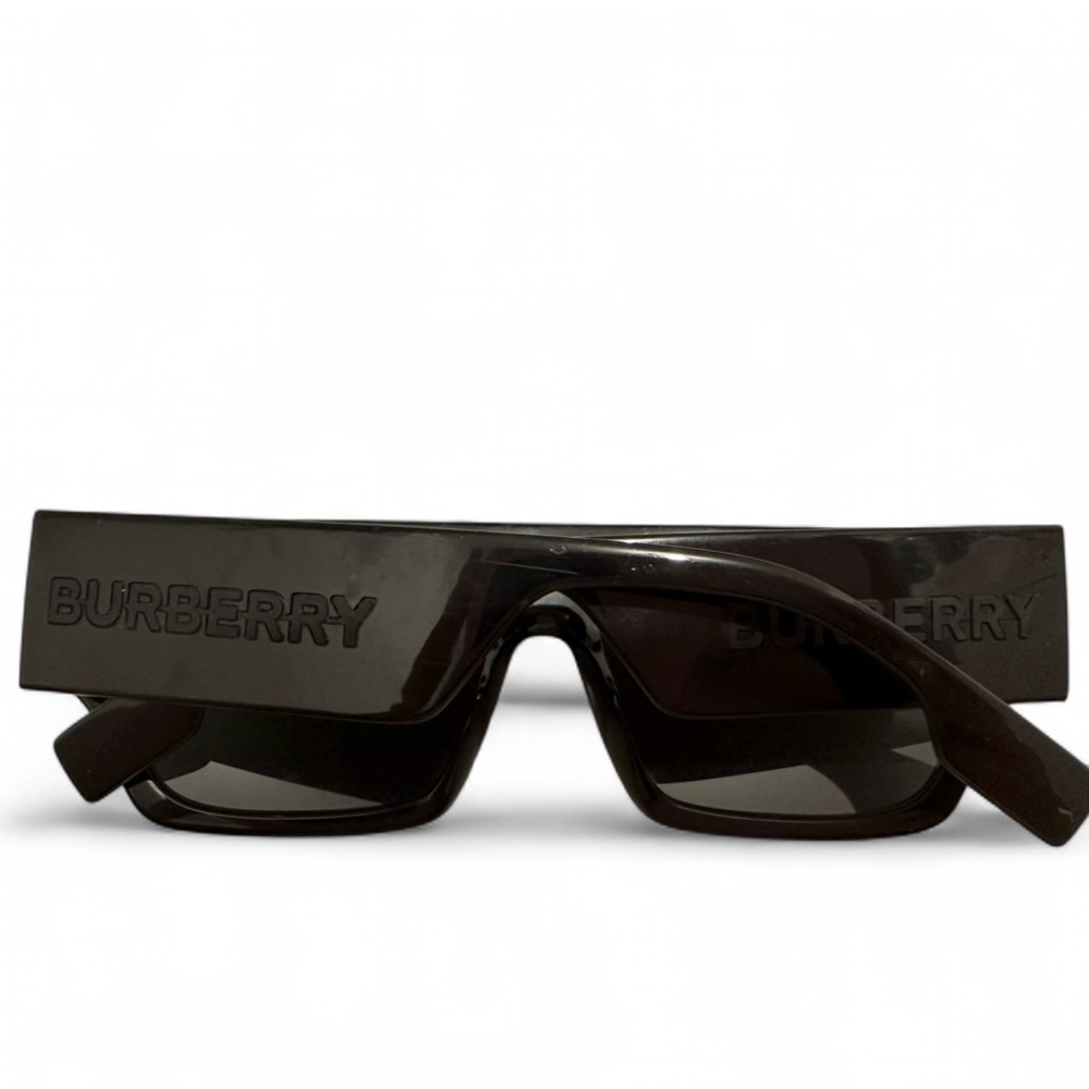 Burberry Dark Gray Rectangular Sunglasses - image 1